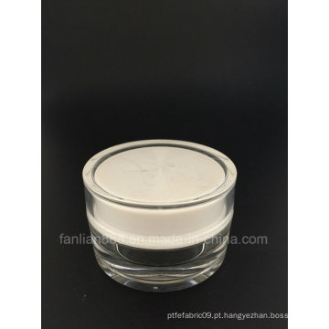 Customerized frascos de creme redondo acrílico para embalagem de cosméticos